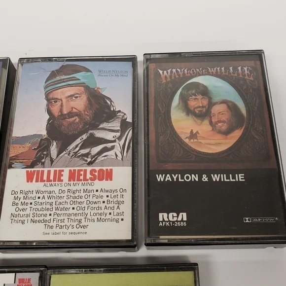 Willie Nelson Cassette Lot of 7 Vintage Music Tapes - Picture 5 of 11